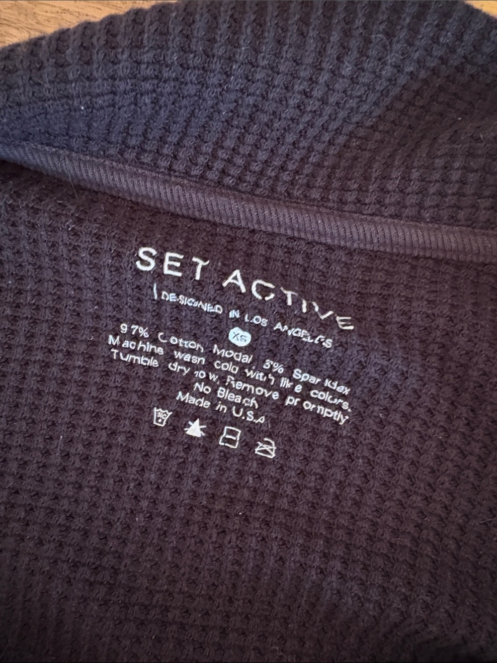 Set Active Waffle Knit Pullover - Picture 6 of 7